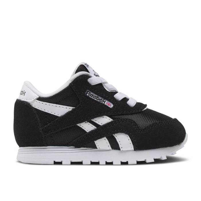 リーボック Reebok 【 Classic Nylon Toddler 'Black White' Infant Black/White 】 クラシック ナイロン ベビー 赤ちゃん用 ベビー 黒色 ブラック 白色 ホワイト｜スニケス