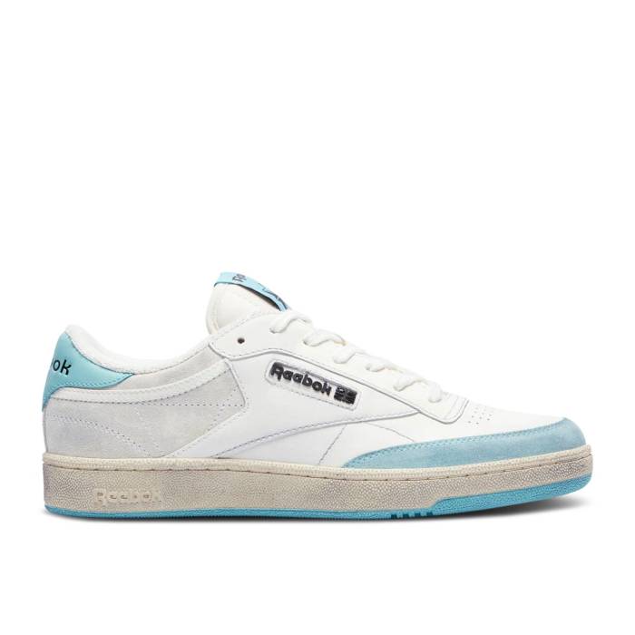 リーボック Reebok 【 Club C \u0027White Light Blue Distressed\u0027 Men White/Light Blue 】 野球クラブ 青碧 青碧 メンズ 白いこと 白いこと 青碧 青碧