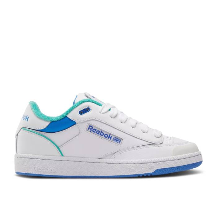 リーボック Reebok 【 Club C Bulc \u0027White Unleashed Green Blue\u0027 Men White/Unleashed Green/Kinetic Blue 】 野球クラブ green 緑・緑であること メンズ 白いこと 白いこと green 緑・緑であること 青み 青色