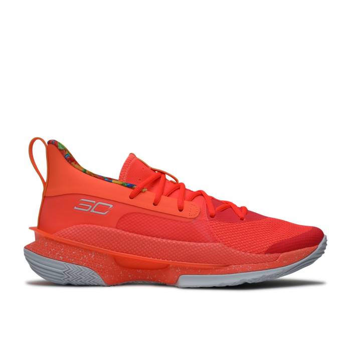 アンダーアーマー Under Armour 【 Sour Patch Kids X Curry 7 \u0027Peach Plasma\u0027 Men Peach Plasma/White 】 カリー メンズ 白いこと 白いこと