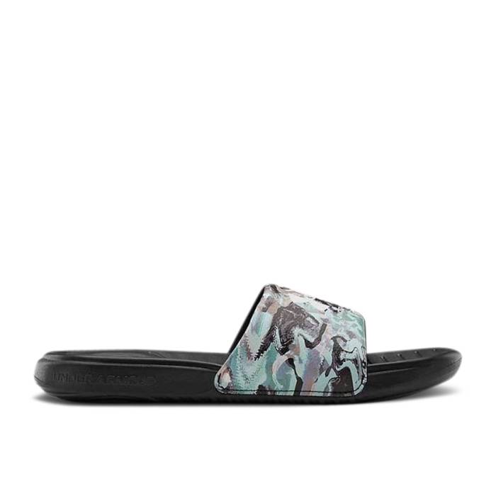 アンダーアーマー Under Armour 【 Wmns Ansa Fixed Slides \u0027Alkali\u0027 Women Black 】 レディース 黒いこと 黒いこと