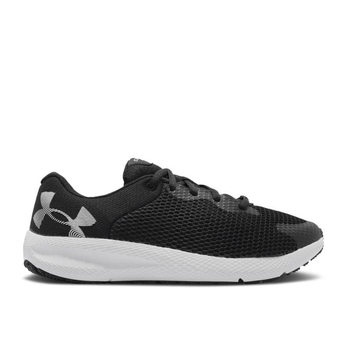 アンダーアーマー Under Armour 【 Wmns Charged Pursuit 2 Big Logo Black Jet Grey Women Black/Jet Grey 】 ロゴ レディース 黒色 ブラック 灰色 グレー