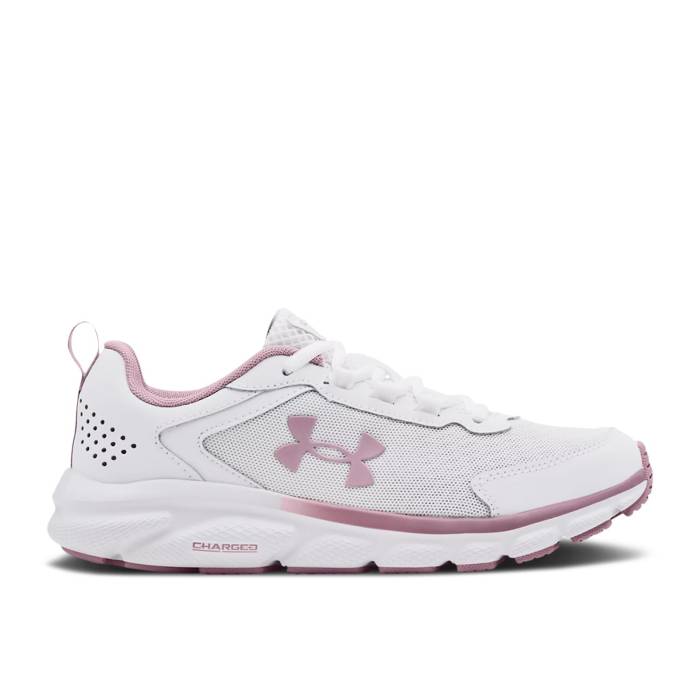 アンダーアーマー Under Armour 【 Wmns Charged Assert 9 'White Mauve Pink' Women White/Mauve Pink 】 レディース 白色 ホワイト pink ピンク｜スニケス