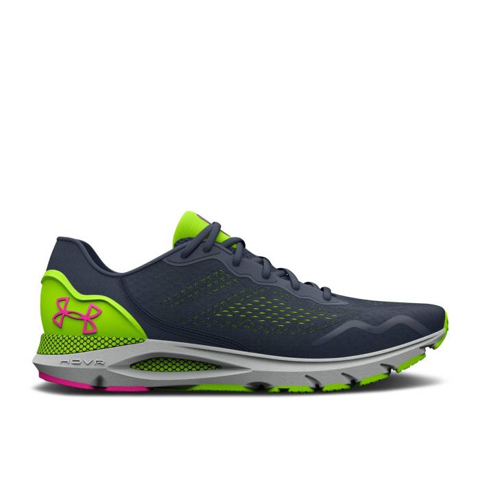 アンダーアーマー Under Armour 【 Hovr Sonic 6 'Downpour Grey Lime Surge' Men Downpour Grey/Lime Surge 】 灰色 グレー ライム メンズ 灰色 グレー ライム|スニケス