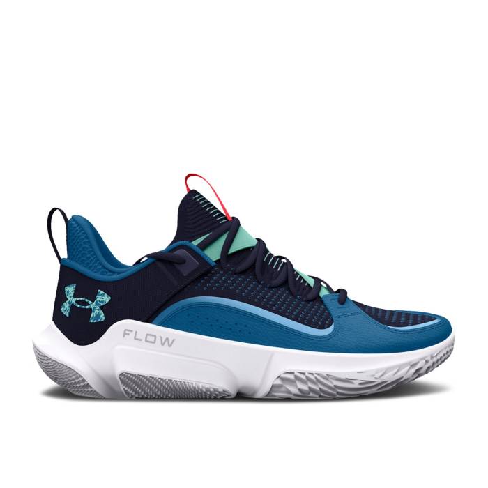 アンダーアーマー Under Armour 【 Flow Futr X 3 \u0027Let\u0027s 3\u0027 Men Midnight Navy/Cosmic Blue/Neo Turquoise 】 流通受け答え メンズ 紺色 米国海軍 青み 青色 ネオ