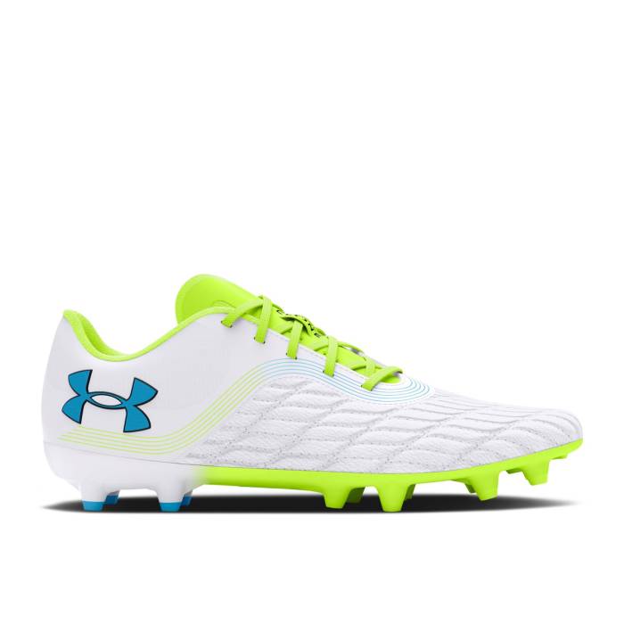 アンダーアーマー Under Armour 【 Magnetico Pro 3 Fg \u0027White High Vis Yellow\u0027 Men White/High Vis Yellow/Capri 】 労働者階級 ご機嫌 メンズ 白いこと 白いこと ご機嫌 yellow 黄味がかった・黄色
