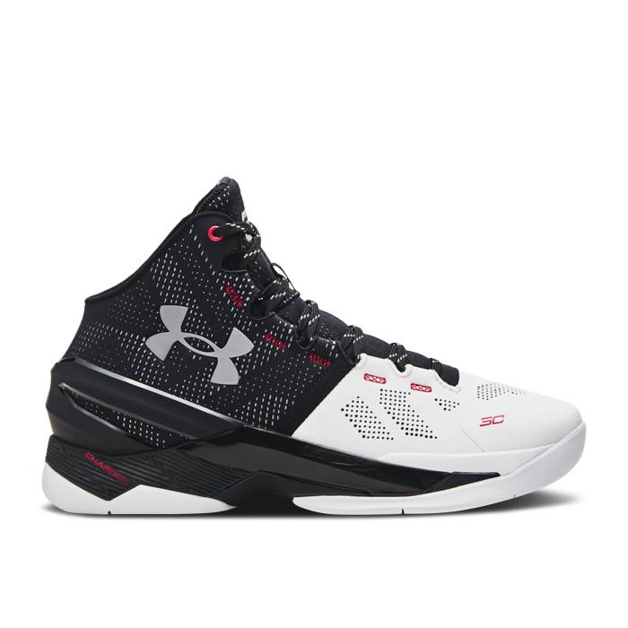 アンダーアーマー Under Armour 【 Curry 2 Retro 'Suit & Tie' 2024 Men White/Black/Metallic Silver 】 カリー レトロ メンズ 白色 ホワイト 黒色 ブラック Silver 銀色・シルバー