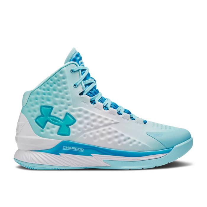 アンダーアーマー Under Armour 【 Curry 1 Retro 'Mouthguard' Men Capri/Sky Blue 】 カリー レトロ メンズ スカイ 青色 ブルー
