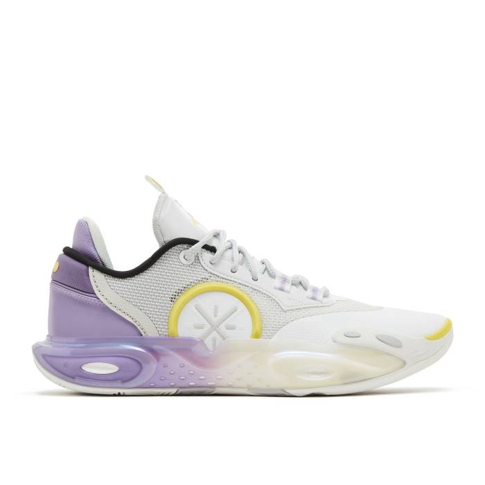 リーニン Li-Ning 【 Wade All City 12 \u0027Sunday Home\u0027 Men White/Yellow/Purple 】 ウェイド シティ メンズ 白いこと 白いこと yellow 黄味がかった・黄色 Purple 紫・パープル