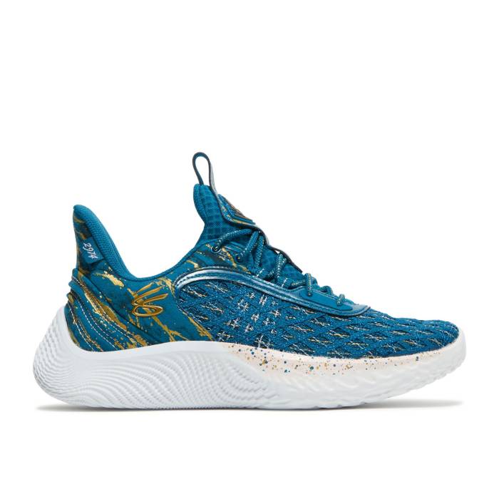 Curry Brand 【 Curry Flow 9 \u00272974\u0027 Men Teal Vibe/Rosewater 】 カリー 流出受け答え メンズ バイブ