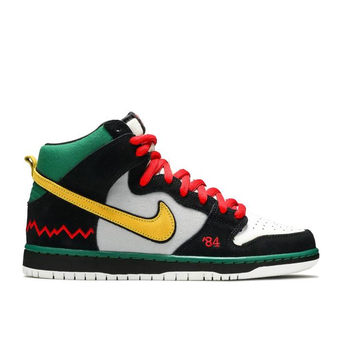 ナイキ Nike 【 Dunk High Pro Premium Sb \u0027Mcrad\u0027 Men Black/Vivid Sulfur/Wolf Grey 】 ダンク ご機嫌 労働者階級 Premium 割り増し金 エスビー メンズ 黒いこと 黒いこと 薄墨色 薄墨色