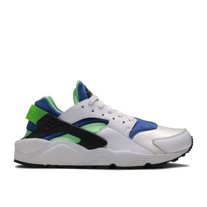 ナイキ Nike 【 Air Huarache \u0027Scream Green\u0027 Men White/Scream Green-Royal Blue-Black 】 Huarache ハラチ メンズ 白いこと 白いこと スクリーム