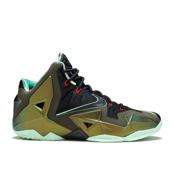 ナイキ Nike 【 Lebron 11 \u0027King\u0027s Pride\u0027 Men Parachute Gold/Arctic Green-Dark Loden-Black 】 Lebron レブロン メンズ ゴールド
