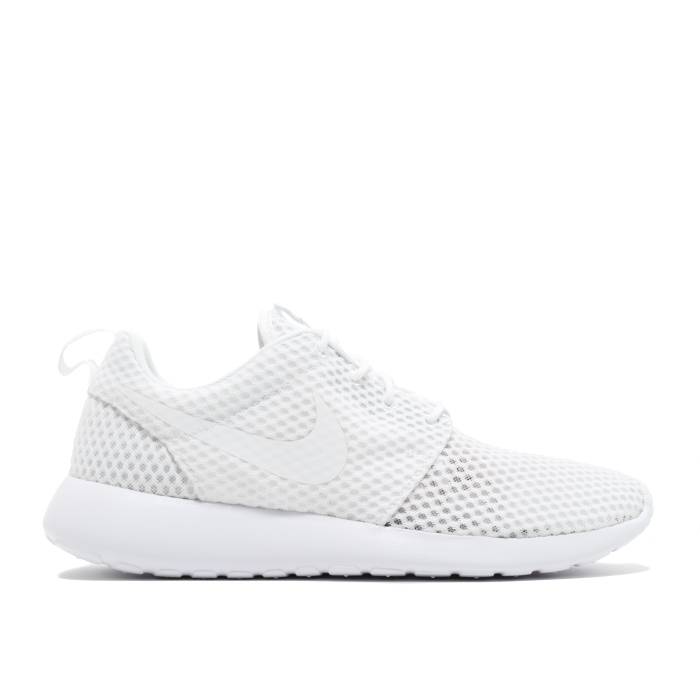 ナイキ Nike 【 Roshe Run Breeze \u0027All White\u0027 Men White/White-Wolf Grey 】 幽客 メンズ 白いこと 白いこと 薄墨色 薄墨色