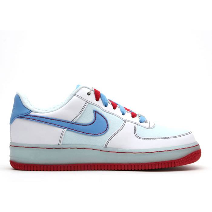 ナイキ Nike 【 Wmns Air Force 1 Premium \u002707 \u0027Glacier Blue\u0027 Women White/University Blue-Glacier Blue 】 Premium 割り増し金 レディース 白いこと 白いこと 青碧 青碧