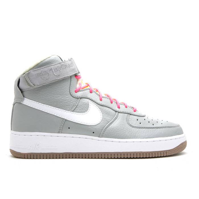 ナイキ Nike 【 Air Force 1 Hi Premium \u0027Uslu Airlines\u0027 Men Medium Grey/White-Volt 】 Premium 割り増し金 メンズ 薄墨色 薄墨色