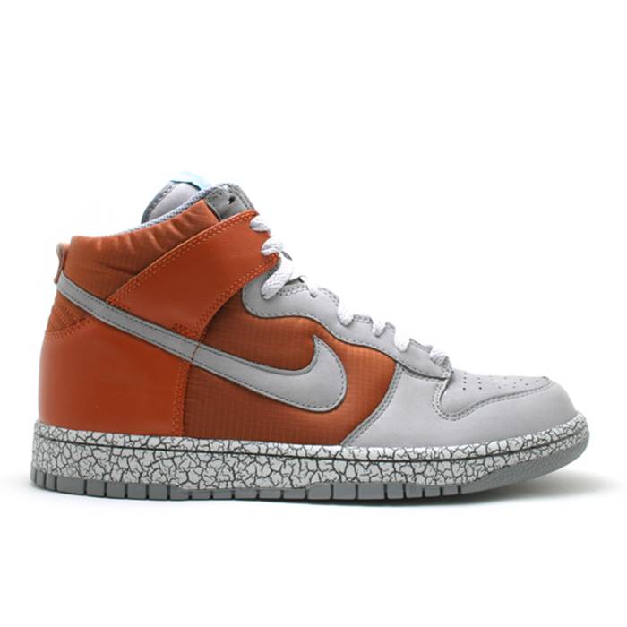 ナイキ Nike 【 Dunk High Premium Men Dark Orange/Cool Grey-Aq Fl Blue 】 ダンク 御機嫌 Premium 割り増し金 メンズ orange 橙・オレンジ色 冷やりとした 青み 青色