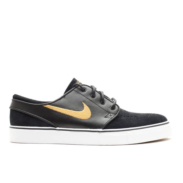 ナイキ Nike 【 Zoom Stefan Janoski Men Black/Metallic Gold-White 】 ズーム メンズ 黒色 ブラック