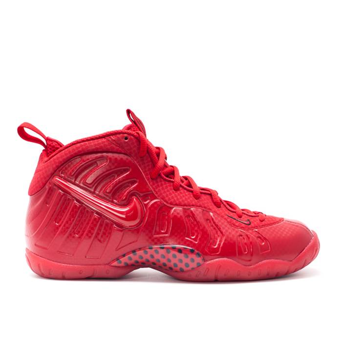 ナイキ Nike 【 Little Posite Pro ガウス \u0027Red October\u0027 Youth Gym Red/Black/Gym Red 】 労働者階級 お坊っちゃん キッズ Red 赤・赤いこと 黒いこと 黒いこと