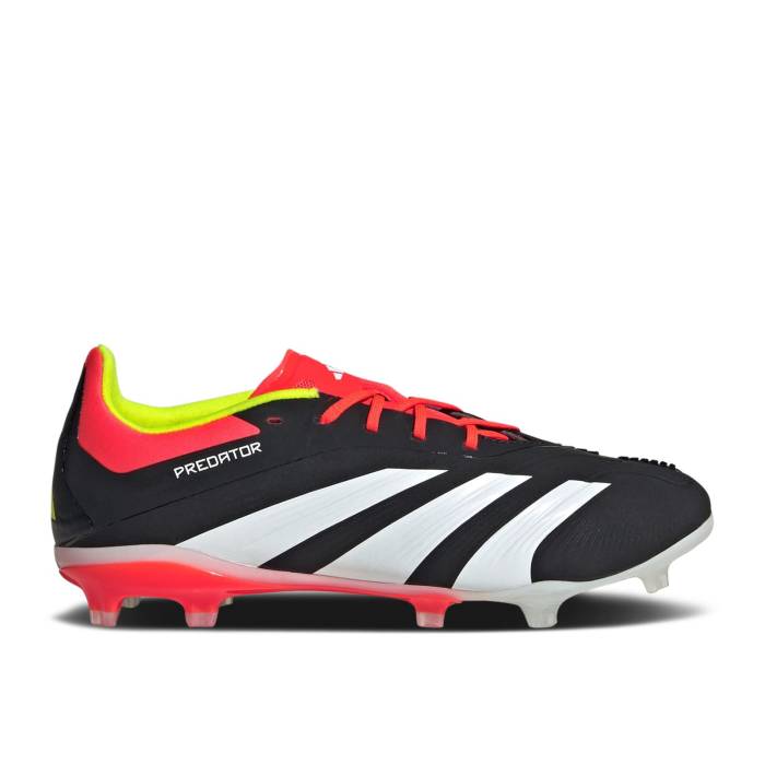 アディダス Adidas 【 Predator 24 Elite Fg J 'Solar Energy Pack' Youth Core Black/Cloud White/Solar Red 】 プレデター エリート エナジー キッズ ベビー マタニティ キッズファッション 靴 スニーカー ジュニア キ画像