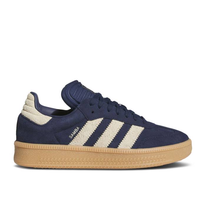 アディダス Adidas 【 Samba Xlg 'Night Indigo Warm Vanilla' Footlocker Exclusive Men Night Indigo/Gum/Warm Vanilla 】 サンバ 藍色・インディゴ ウォーム メンズ ナイト 藍色・インディゴ ウォーム｜スニケス