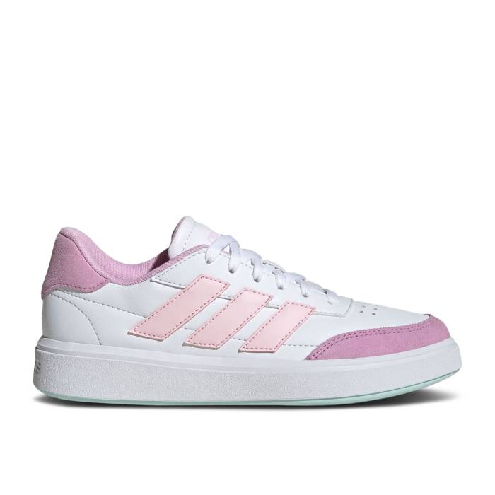 アディダス Adidas 【 Courtblock J 'Clear Pink Bliss Lilac' Youth Cloud White/Clear Pink/Bliss Lilac 】 pink ピンク ジュニア キッズ 白色 ホワイト pink ピンク｜スニケス