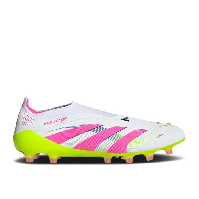 アディダス Adidas 【 Predator 24 Elite Laceless Ag 'Celestial Victory Pack' Men Cloud White/Lucid Pink/Lucid Lemon 】 プレデター エリート Victory ビクトリー 靴 メンズ靴 その他 メンズ 白色 ホワイト pink ピンク画像