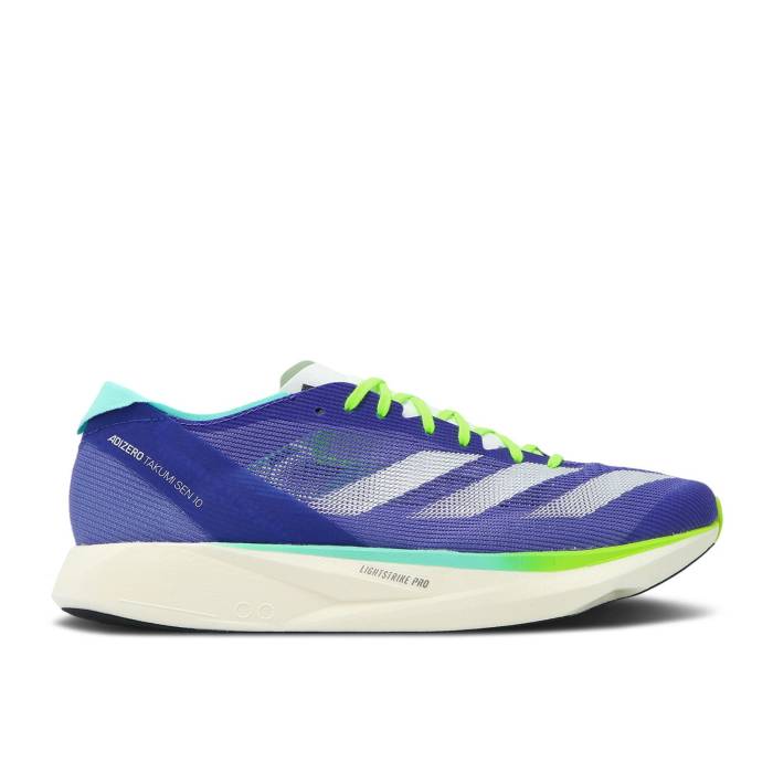 アディダス Adidas 【 Adizero Takumi Sen 10 Cobalt Blue Lucid Lemon Men Cobalt Blue/Zero Metallic/Lucid Lemon 】 アディゼロ 青色 ブルー メンズ 青色 ブルー ゼロ