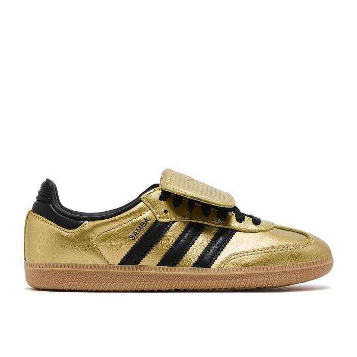 アディダス Adidas 【 Wmns Samba Lt \u0027Gold Metallic Black Gum\u0027 Women Gold Metallic/Core Black/Gum 】 サンバ 黒いこと 黒いこと レディース ゴールド 中核グループ 黒いこと 黒いこと