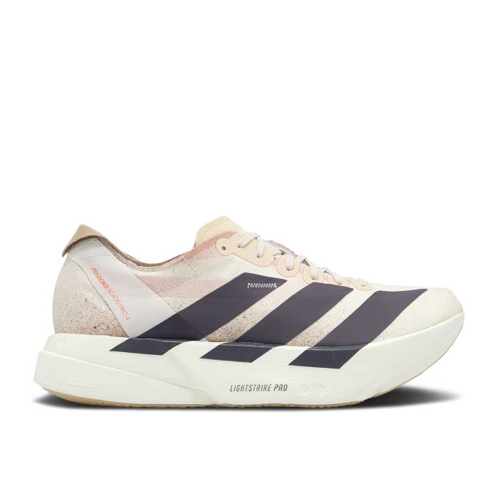 アディダス Adidas 【 Adizero Adios Pro 4 \u0027Chalk White Grey Strata\u0027 Men Chalk White/Grey Strata/Impact Orange 】 アディゼロ アディオス 労働者階級 白いこと 白いこと 薄墨色 薄墨色 メンズ 白いこと 白いこと 薄墨色 薄墨色 インパク