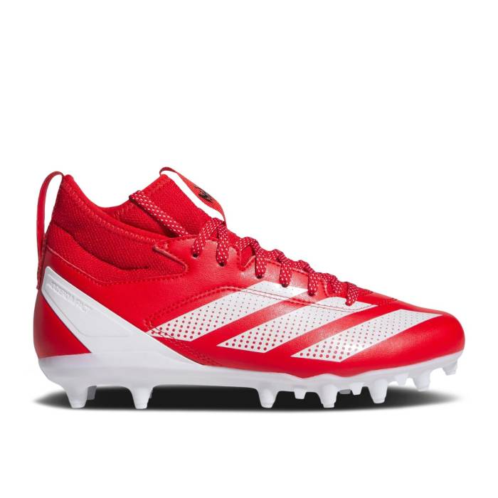 アディダス Adidas 【 Patrick Mahomes X Adizero Impact.2 J \u0027Chiefs\u0027 Pe Youth Team Collegiate Red/Cloud White/Team Collegiate Red 】 アディゼロ お坊っちゃん キッズ Team 野球クラブ Red 赤・赤いこと 白いこと 白いこと