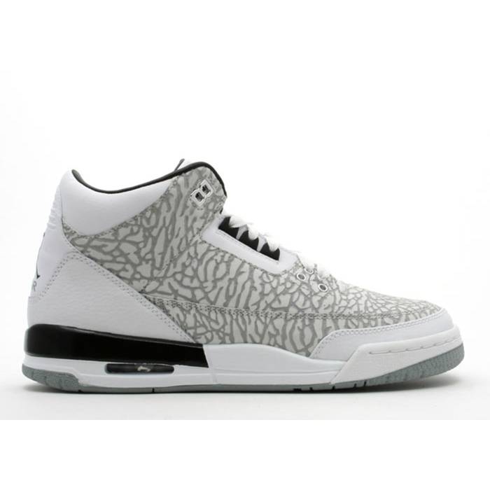 ナイキ エアジョーダン Air Jordan 【 Jordan 3 Retro ガウス \u0027Flip\u0027 Youth White/Chrome-Varsity Red-Black 】 レトロ お坊っちゃん キッズ 白いこと 白いこと