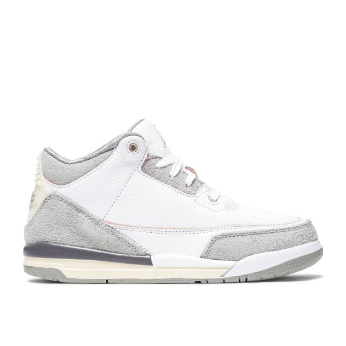 ナイキ エアジョーダン Air Jordan 【 Youth White/Medium Grey/Violet Ore/White 】 お坊っちゃん キッズ 白いこと 白いこと 薄墨色 薄墨色 紫・相撲取り草
