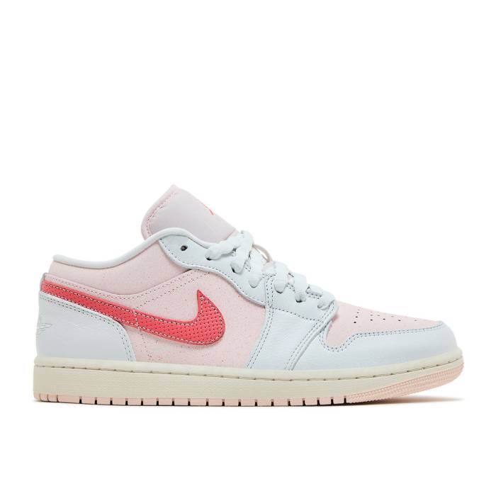 ナイキ エアジョーダン Air Jordan 【 Wmns Jordan 1 Low Se \u0027Strawberry Milkshake\u0027 Women Summit White/Light Soft Pink/Sail/Magic Ember 】 レディース 白いこと 白いこと pink サクラ色 神通力