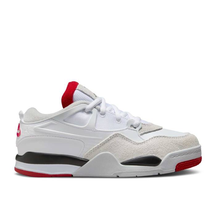 ナイキ エアジョーダン Air Jordan 【 Jordan 4 Rm Ps 'White Fire Red' Youth White/Black/Neutral Grey/Varsity Red 】 ファイア ジュニア キッズ 白色 ホワイト 黒色 ブラック 灰色 グレー Red 赤・レッド|スニケス