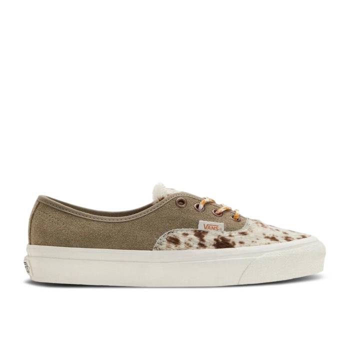 ヴァンズ Vans 【 Authentic 44 Dx \u0027Cow Print\u0027 Men Earth Mesa/Timber Wolf 】 オーセンティック メンズ