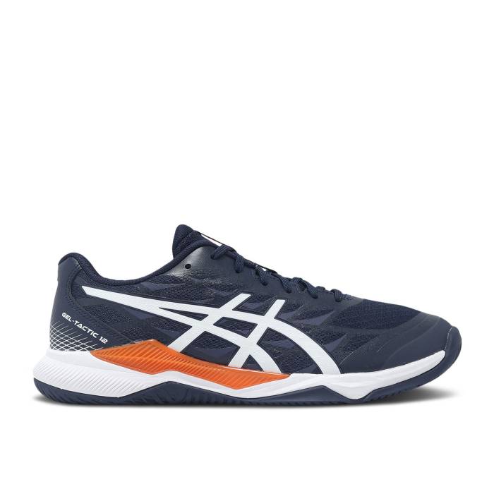 アシックス Asics 【 Gel Tactic 12 2E Wide \u0027Midnight White\u0027 Men Midnight/White 】 策戦 メンズ 白いこと 白いこと