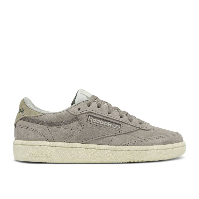 リーボック Reebok 【 Wmns Club C 85 \u0027Gritty Grey\u0027 Women Gritty Grey/Sport Beige/Breakaway Green 】 野球クラブ レディース 薄墨色 薄墨色 ベージュ green 緑・緑であること