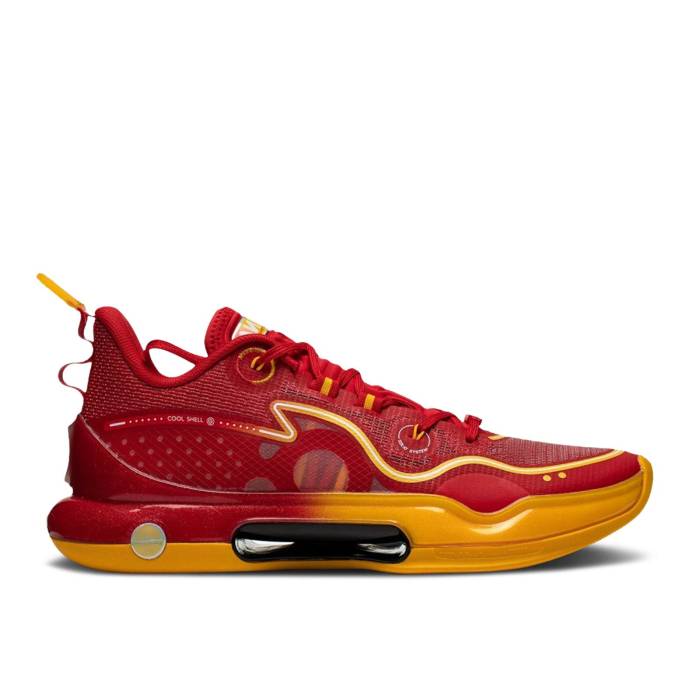 リーニン Li-Ning 【 Yushuai Evolution Low 'China Away' Men Red/Gold 】 メンズ Red 赤・レッド ゴールド