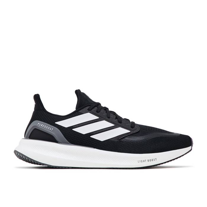 アディダス Adidas 【 Pureboost 5 'Black White' Men Core Black/Cloud White/Grey Five 】 メンズ コア 黒色 ブラック 白色 ホワイト 灰色 グレー