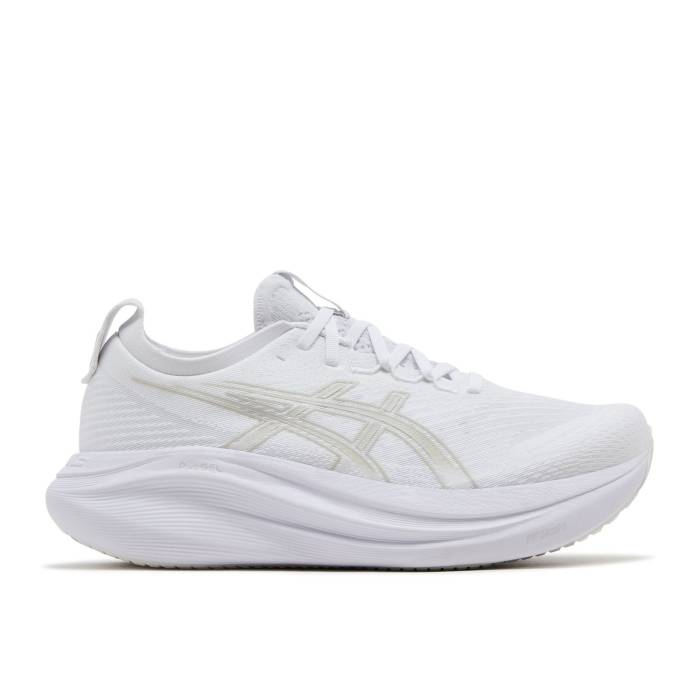 アシックス Asics 【 Wmns Gel Nimbus 27 'White Glacier Grey' Women White/Glacier Grey 】 レディース 白色 ホワイト 灰色 グレー
