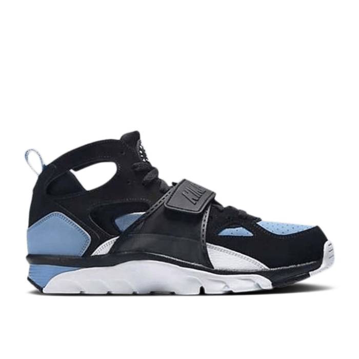ナイキ Nike 【 Air Trainer Huarache \u0027Cool Blue\u0027 2015 Men Black/White/Cool Blue 】 調教師 Huarache ハラチ メンズ 黒いこと 黒いこと 白いこと 白いこと 冷やりとした 青み 青色