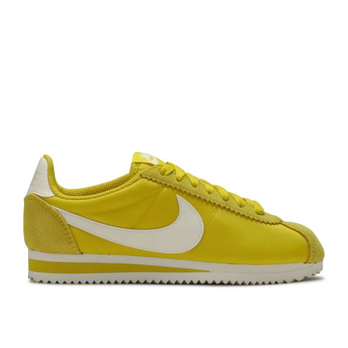 ナイキ Nike 【 Wmns Classic Cortez Nylon \u0027Bright Citron\u0027 Women Bright Citron/Sail 】 古典派音楽 コルテッツ ナイロン レディース