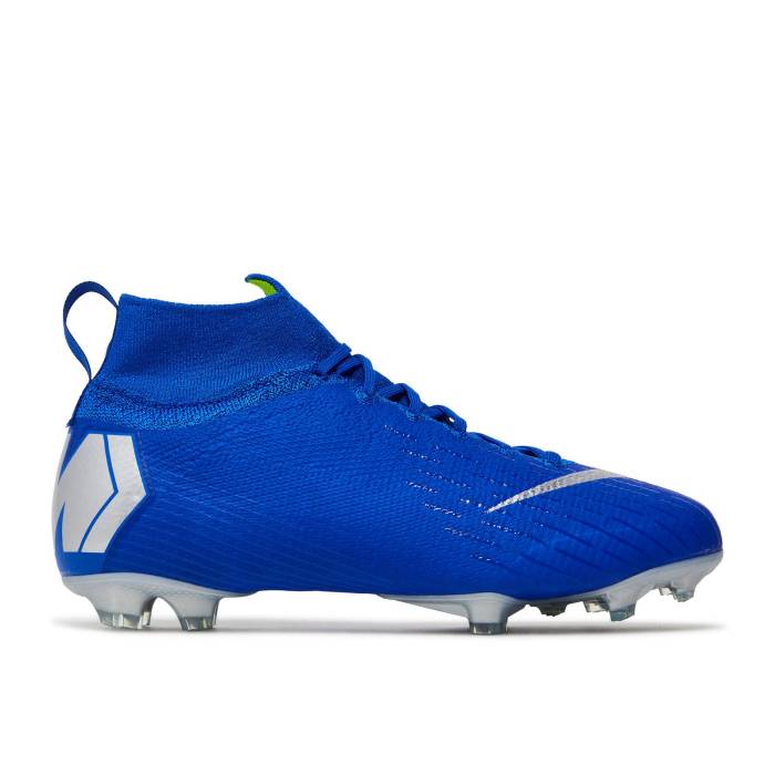 ナイキ Nike 【 Mercurial Superfly 6 Elite Fg ガウス \u0027Racer Blue Silver\u0027 Youth Racer Blue/Metallic Silver/Black/Volt 】 エリート 青碧 青碧 お坊っちゃん キッズ 青碧 青碧 Silver しろがね色・しろがね色 黒いこと 黒いこと