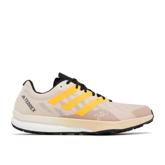 アディダス Adidas 【 Terrex Speed Ultra Trail \u0027Taupe Solar Gold\u0027 Men Wonder Taupe/Solar Gold/Sand Strata 】 Speed 素早さ ultra ウルトラ メンズ ゴールド 砂色・真砂