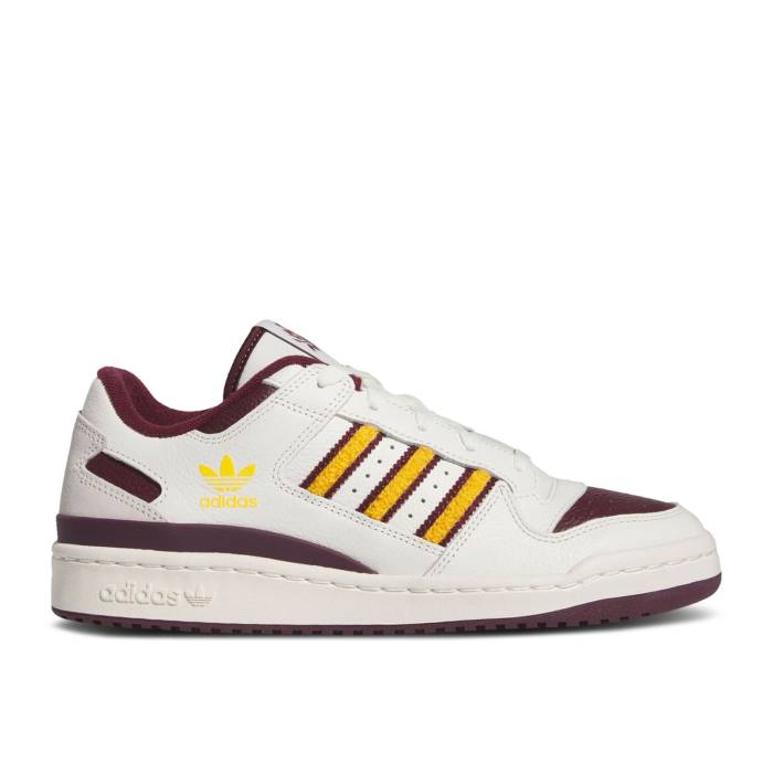 アディダス Adidas 【 Ncaa X Forum Low \u0027Arizona State 2023\u0027 Men Team Maroon 2/Cloud White/Team Collegiate Gold 2 】 討論会 State 滑るゲーム盤 メンズ Team 野球クラブ マルーン 白いこと 白いこと ゴールド