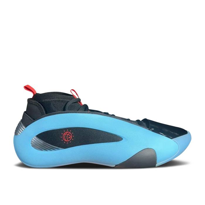 アディダス Adidas 【 Harden Vol. 8 \u0027Eurocamp\u0027 Pe Men Core Black/Bright Cyan/Solar Red 】 ハーデン メンズ 中核グループ 黒いこと 黒いこと シアン Red 赤・赤いこと