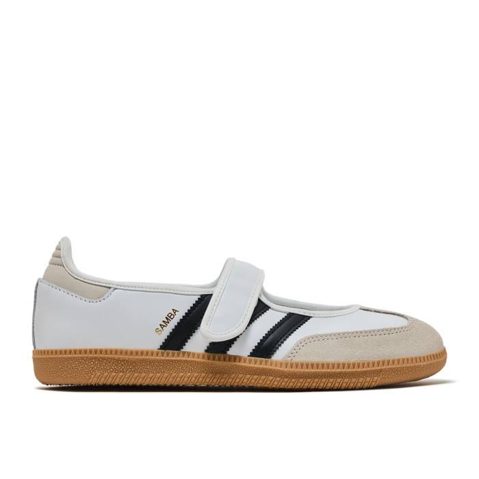 アディダス Adidas 【 Wmns Samba Jane \u0027White Black Gum\u0027 Women Footwear White/Alumina/Core Black 】 サンバ 黒いこと 黒いこと レディース 白いこと 白いこと 中核グループ 黒いこと 黒いこと