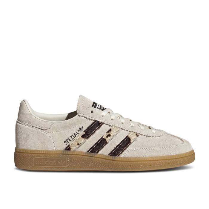 アディダス Adidas 【 Wmns Handball Spezial \u0027Animal Stripes - Off White\u0027 Women Off White/Core Black/Gum 】 ハンドボール スペシアル レディース 白いこと 白いこと 中核グループ 黒いこと 黒いこと