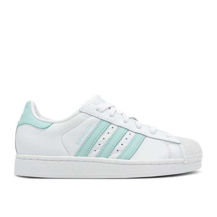 アディダス Adidas 【 Wmns Superstar 2 \u0027White Semi Flash Aqua\u0027 Women Cloud White/Semi Flash Aqua/Easy Mint 】 Superstar はやりっ児 レディース 白いこと 白いこと アクア